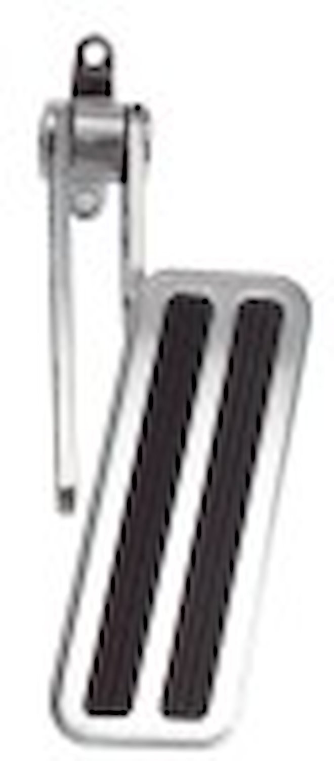 Chrome Steel Adjustable Gas Pedal Assembly With 2 Rubber Inserts