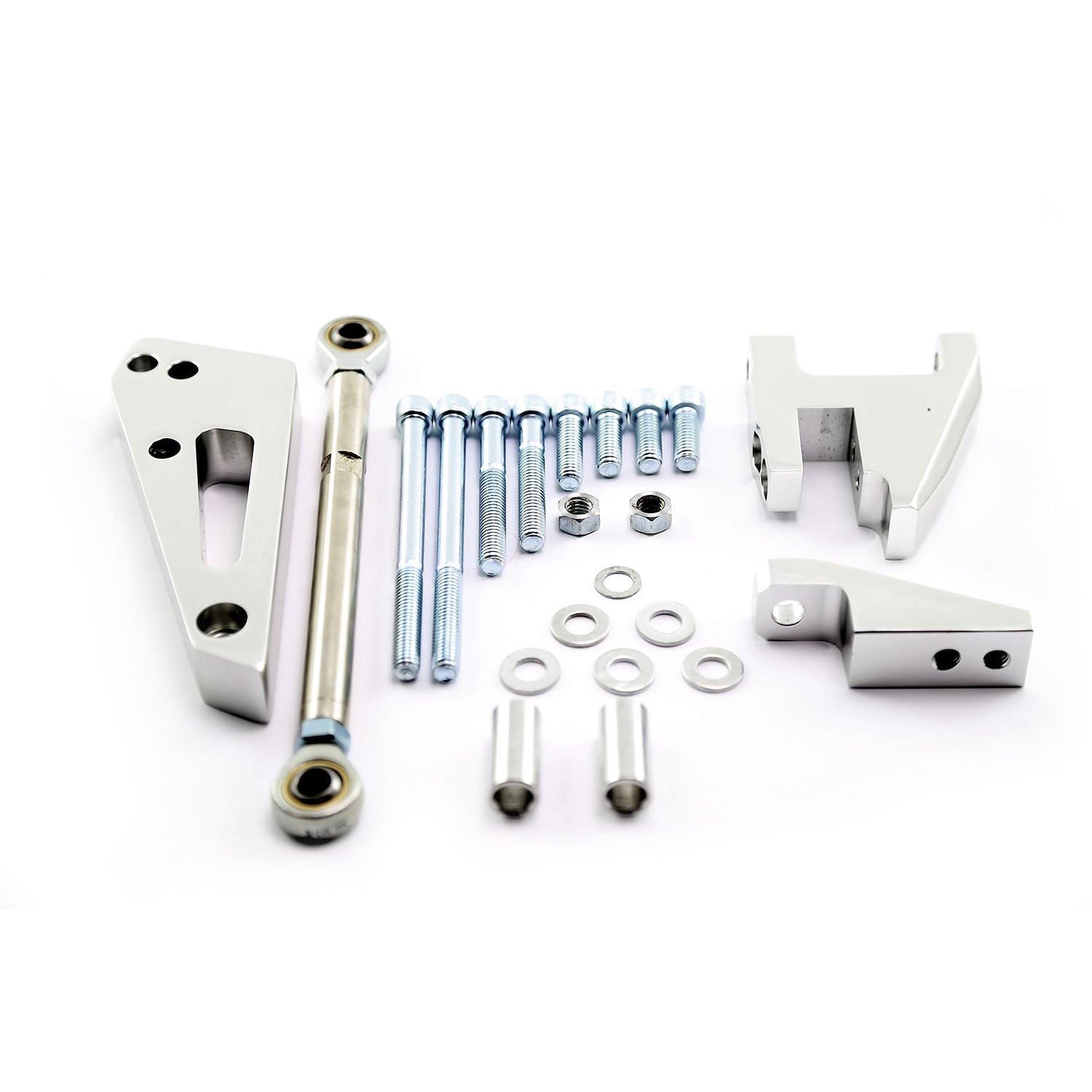 Air Conditioning Bracket Kit Small Block Chevy 350 with Short Water Pump [Polished Finish]