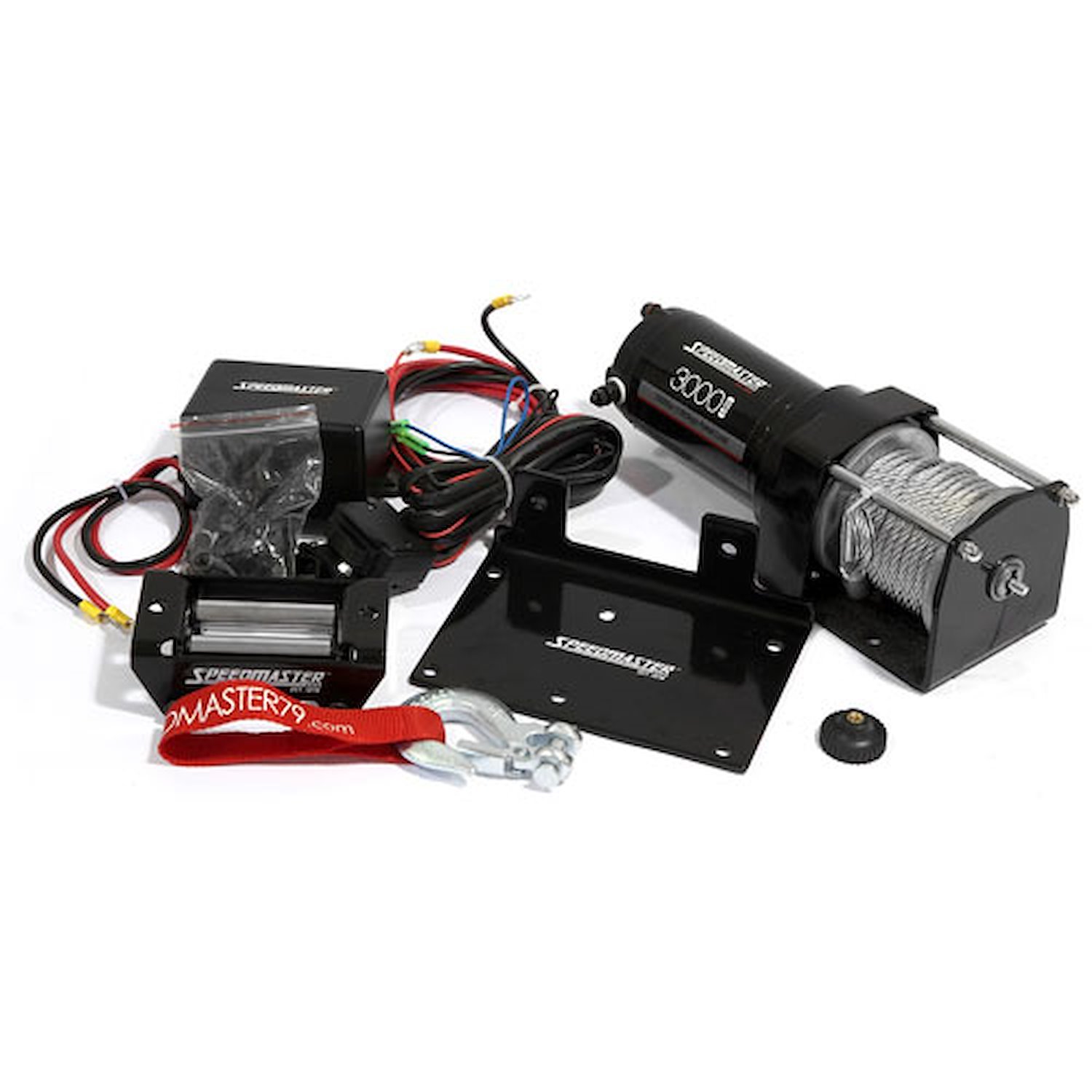 Electric ATV Winch Kit With Remote Switch 1.2 HP Motor