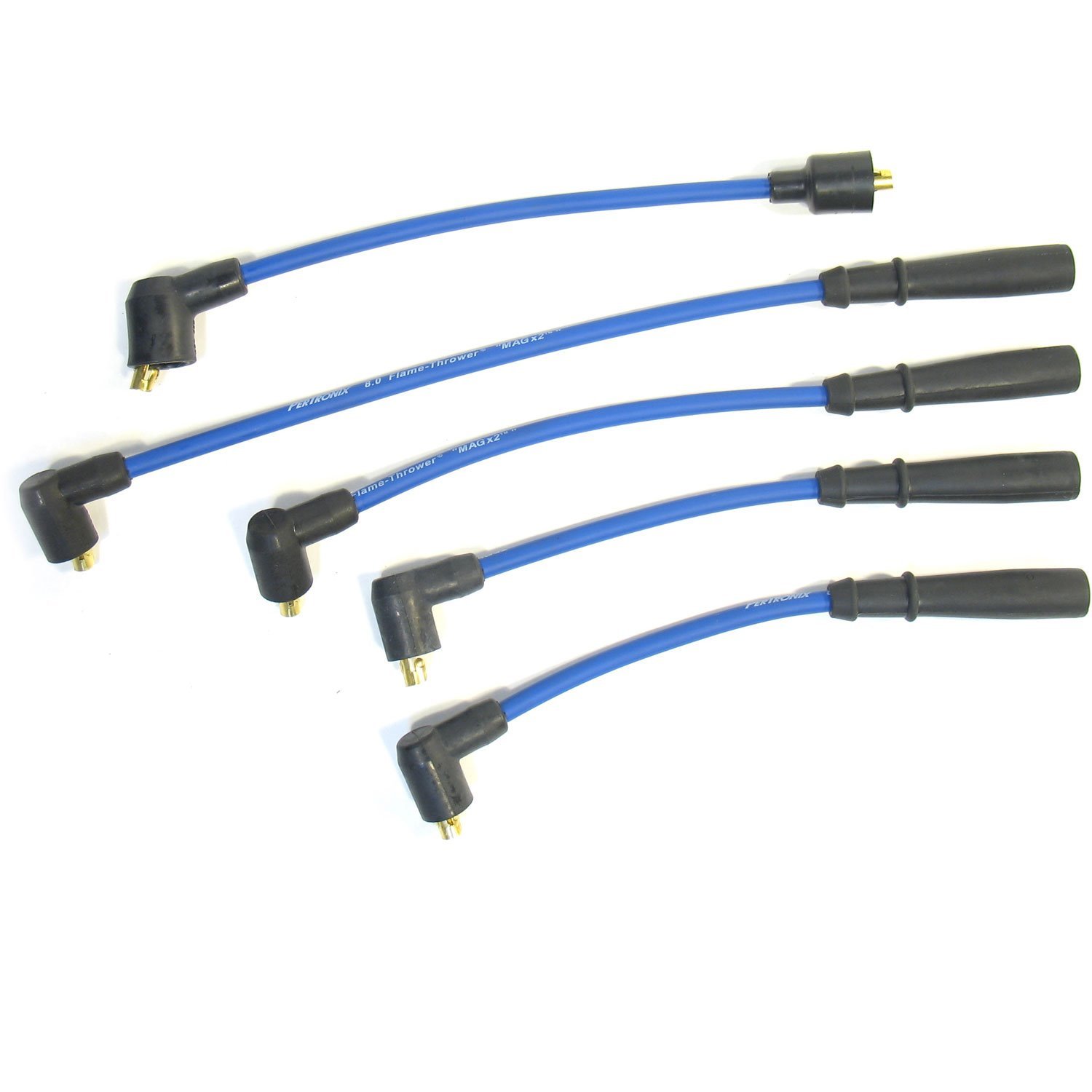 PerTronix 804310 Flame-Thrower Spark Plug Wires 4 cyl 8mm Triumph Blue