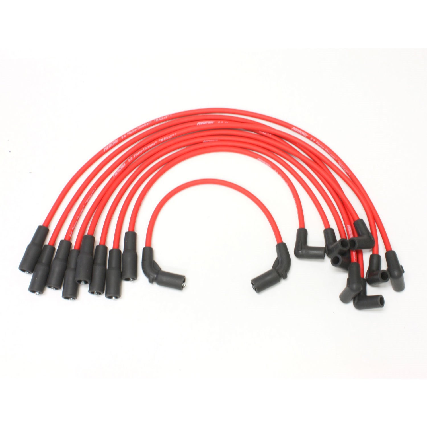 PerTronix 808424 Flame-Thrower Spark Plug Wires 8 cyl GM Custom Fit Red