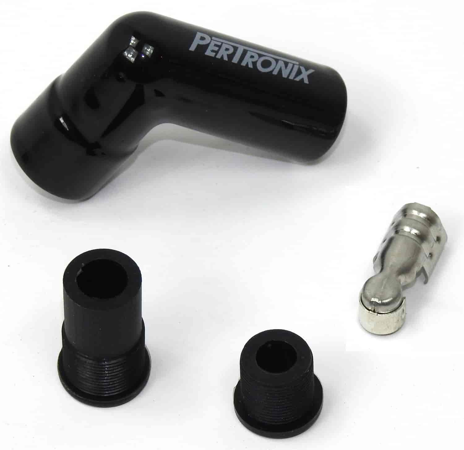 Black Ceramic Spark Plug Boot - 90 Degree - Fits 8 mm Wire