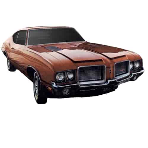 W29 Stripe Kit for 1972 Oldsmobile 442 W73 w/o Air Induction Hood
