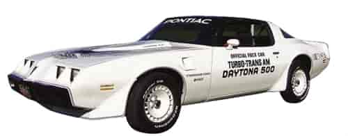 Daytona 500 Pace Car Turbo Ultimate Decal Kit for 1981 Pontiac Firebird Trans Am Turbo