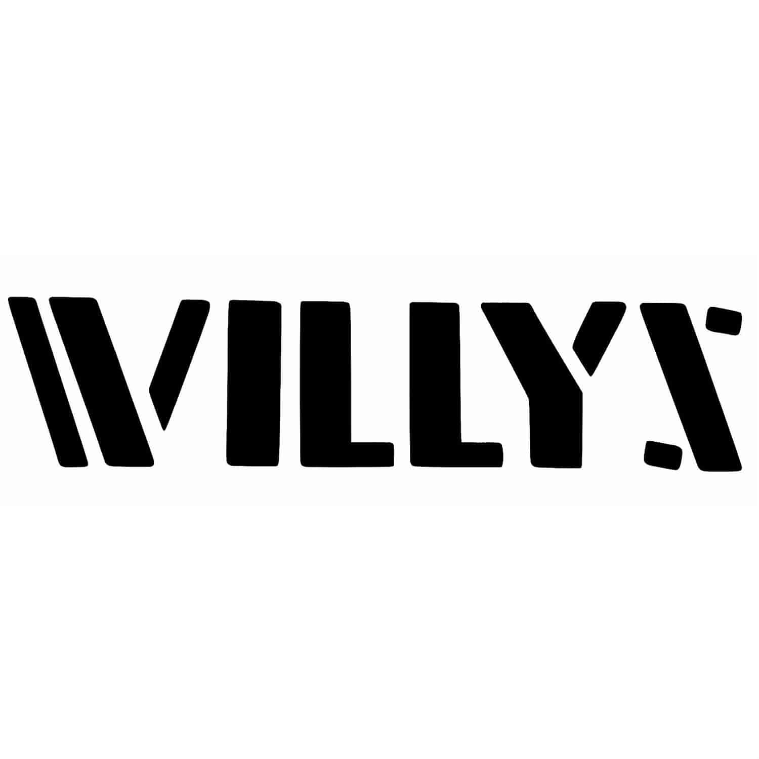 "Willys" Decal Set for 1945-1957 Willys Jeep