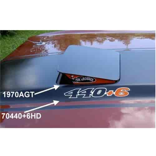 "440+6" Hood Decal for 1970 Plymouth Road Runner