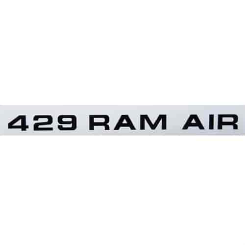 429 Hood Ram Air Decals for 1971-1973 Mustang Mach 1