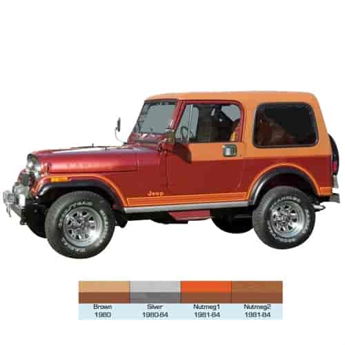 Laredo Decal and Stripe Kit for 1980-1984 Jeep Laredo