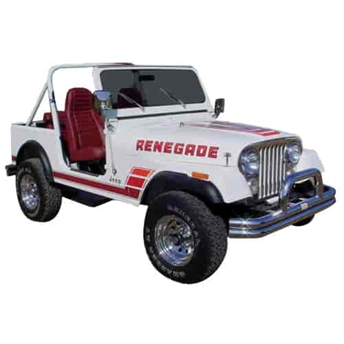 Renegade Decals and Stripes Kit for 1983-1984 Jeep Renegade
