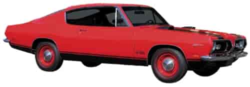 Lower Side Stripe Kit for 1969 Plymouth Barracuda