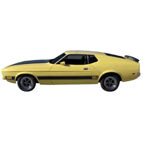 Mach 1 Side and Rear Deck Stripe Kit for 1973 Mustang Mach 1