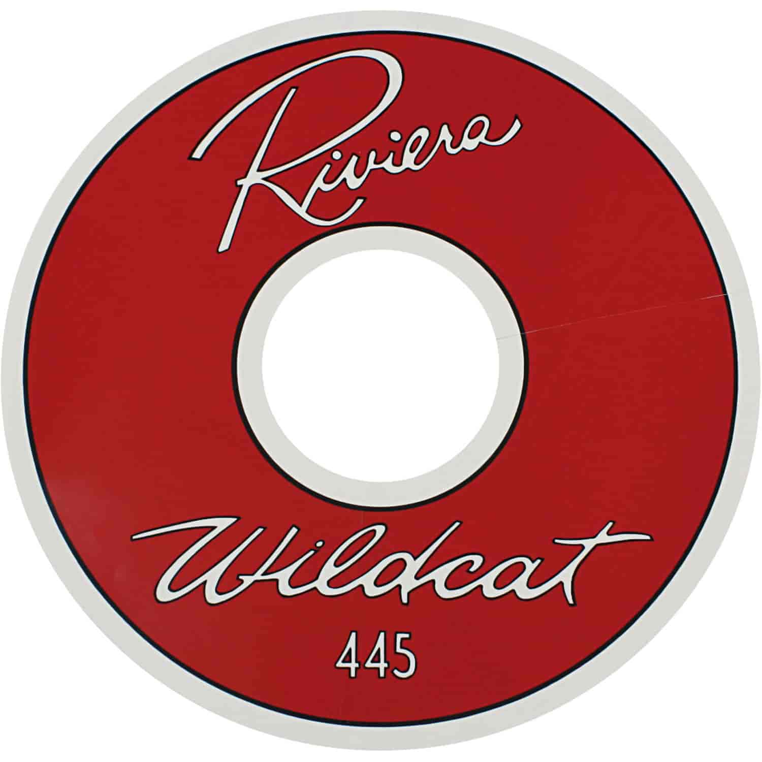 Decal 63 Riviera Air Cleaner Clear 14 Wildcat 445