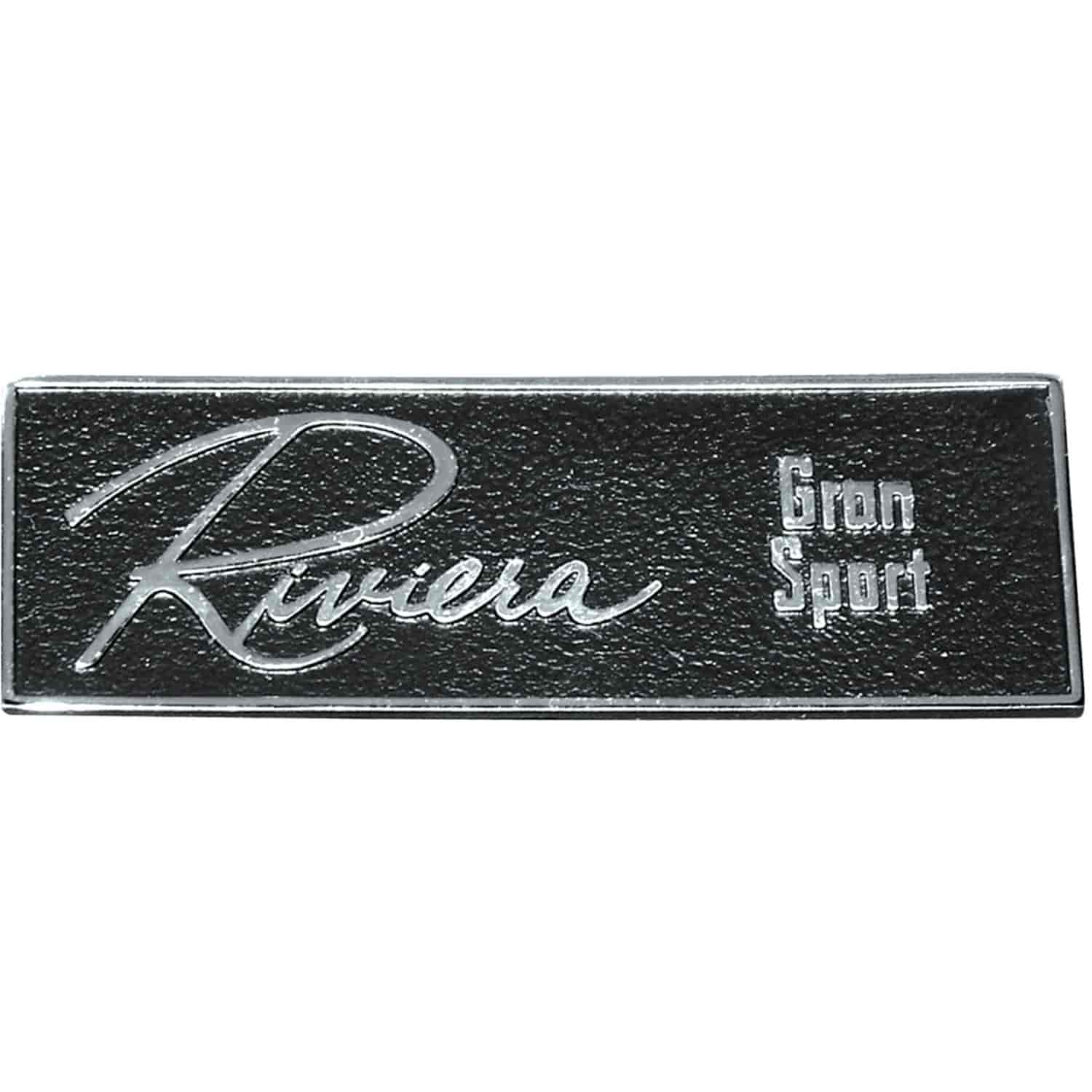Emblem 65 Riviera Gran Sport Dash Panel