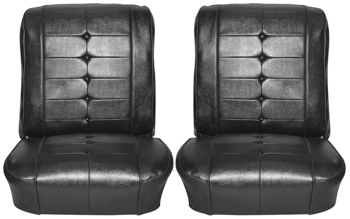 Seat Upholstery for 1963 Buick Riviera with Bucket Seats [Black, Front]