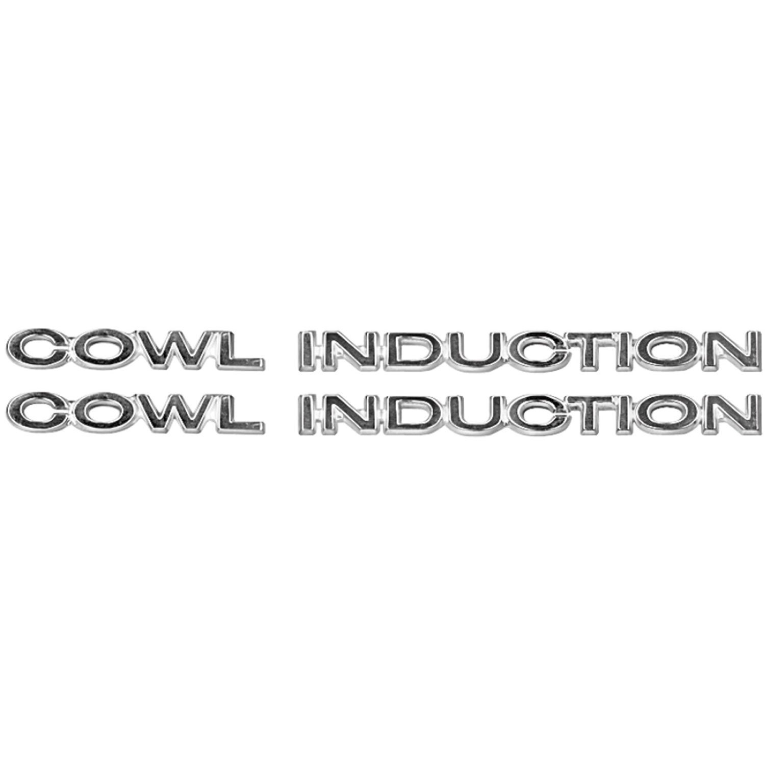 "Cowl Induction" Hood Panel Emblem 1970-72 Chevelle/El Camino SS