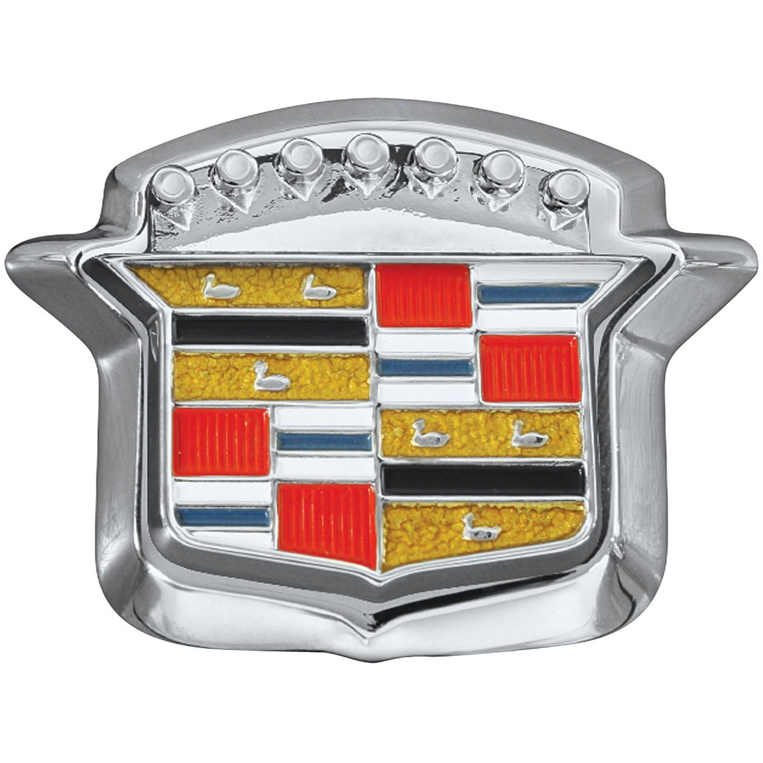 "Crest" Trunk Lock Emblem Set 1964-1968 Cadillac