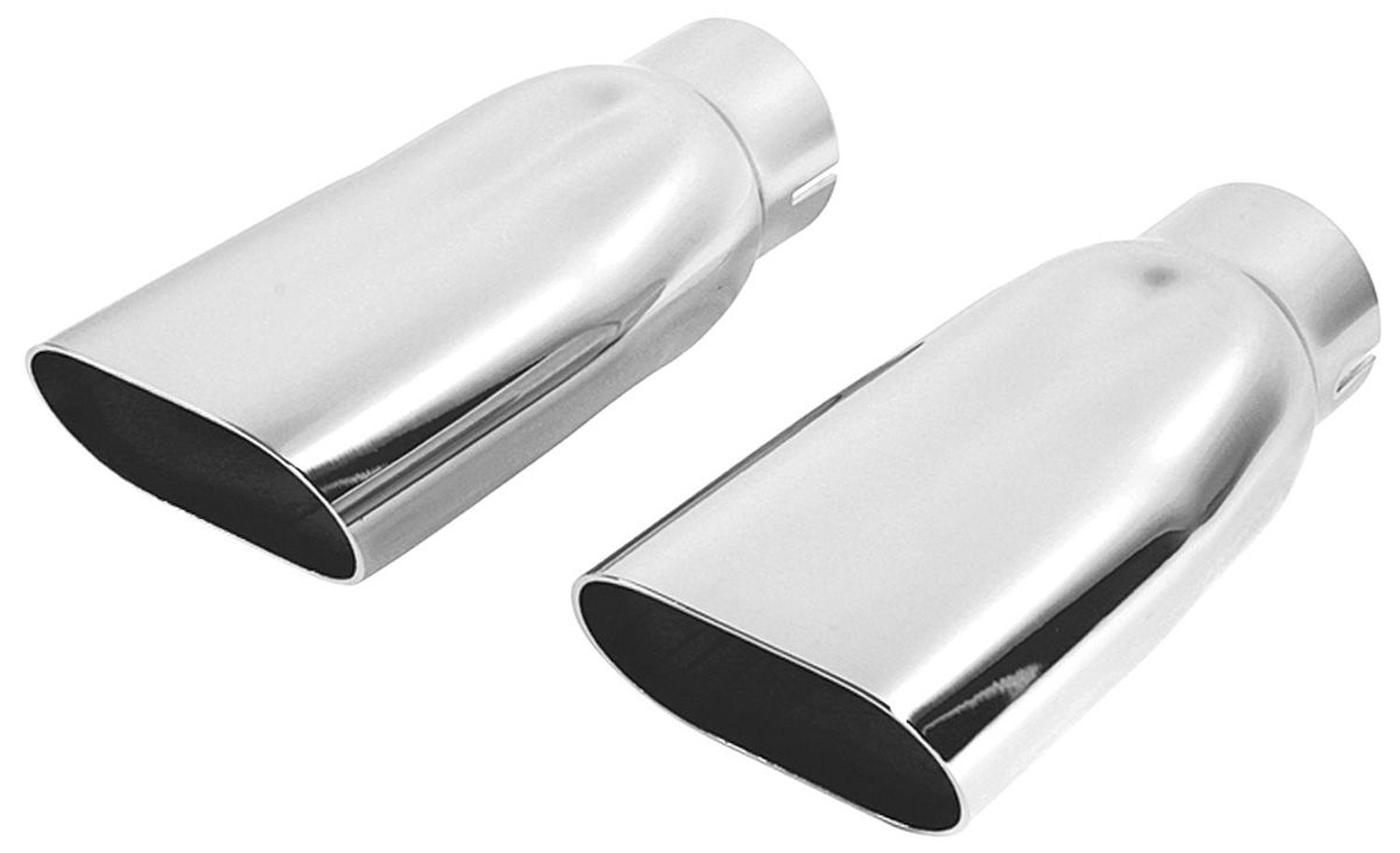 Weld-On Exhaust Tips 1969-72 Chevelle/El Camino/Monte Carlo SS 2.5" Oval Chrome
