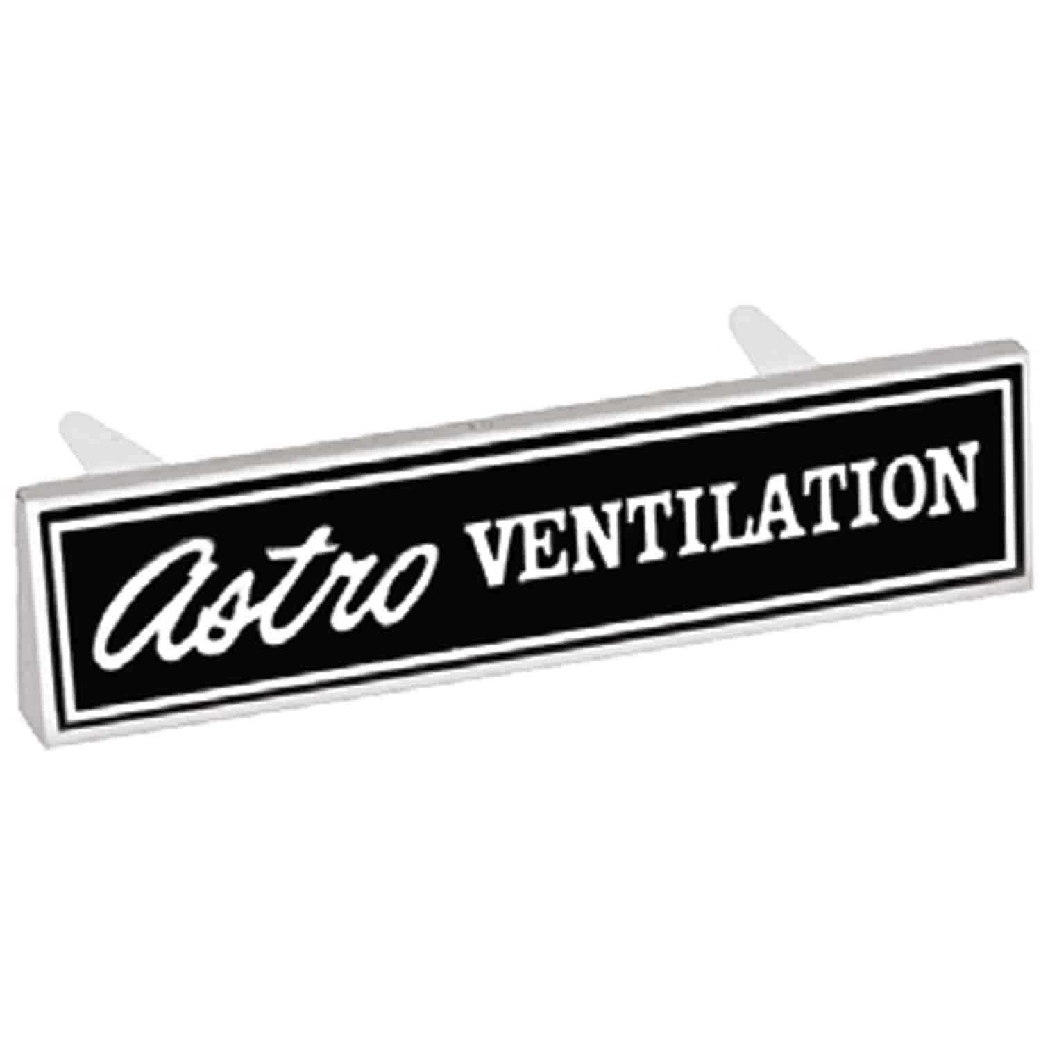 Emblem Dash Astro Ventilation 1969 Chevelle/El Camino