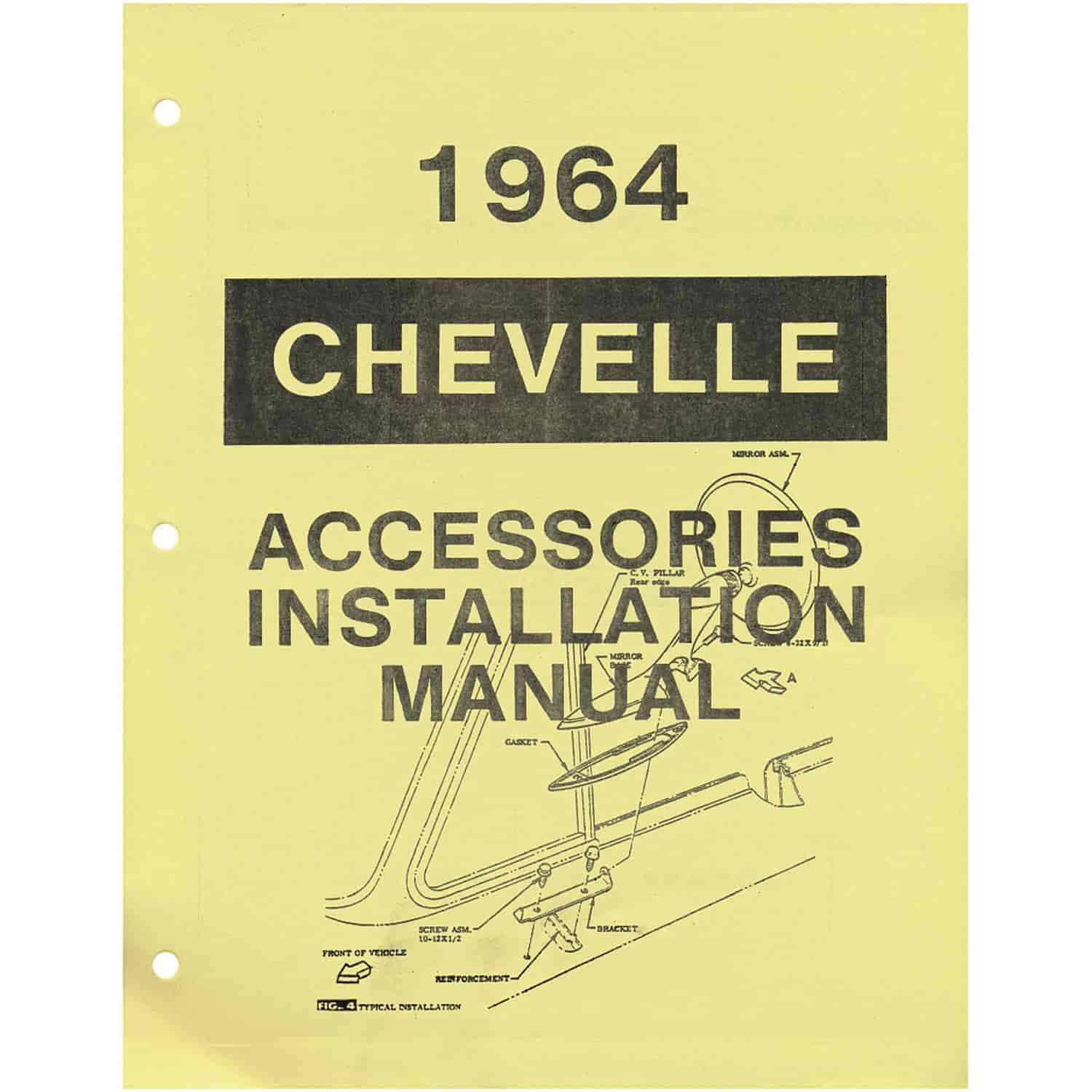 Manual Accessory Installation 1964 Chevelle/El Camino
