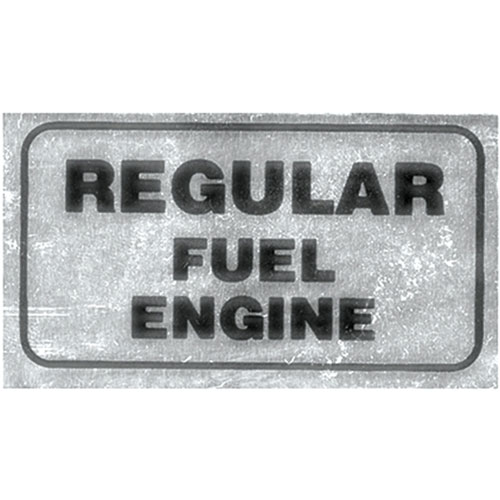 Decal 70 Pontiac Valve Cover Regular Fuel Engine