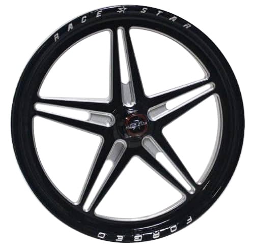 53 Jr. Dragster Wheel, Size: 16 x 1.75 in., Bolt Circle: Spindle-Mount [Gloss Black]