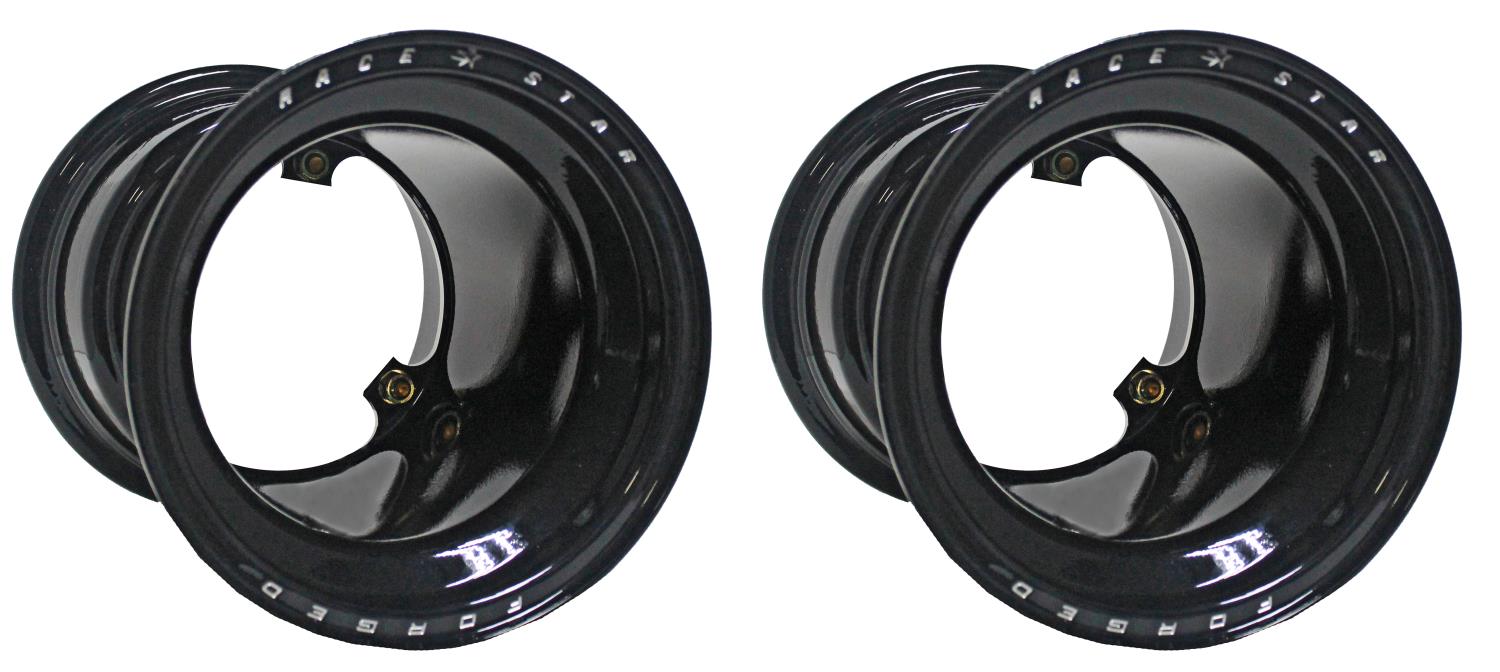 53 Jr. Dragster Wheel, Size: 8 x 10 in., Bolt Circle: 3 x 5.25 in., Non-Beadlock [Gloss Black]