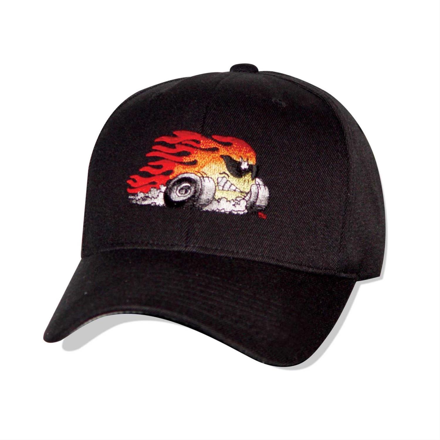 Hat Black Flame Head FlexFit Small/Medium