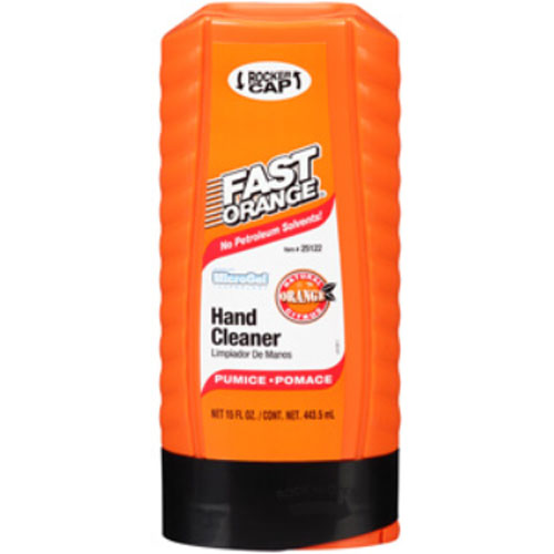 Fast Orange Fine Pumice Lotion Hand Cleaner 15fl oz Rocker Cap Bottle