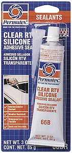 Clear RTV Silicone Adhesive Sealant 3oz Tube