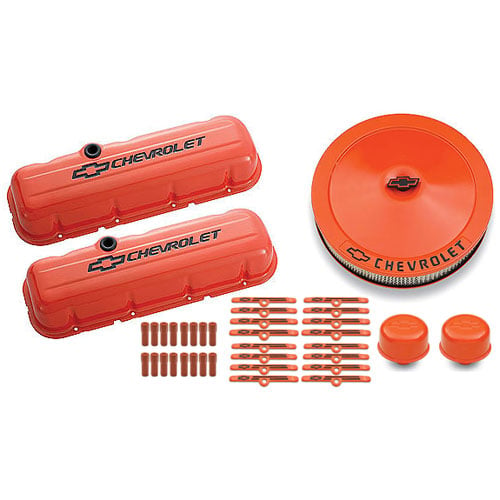 Complete Dress-Up Kit for 1965-1996 Big Block Chevy in Chevy Orange Finish