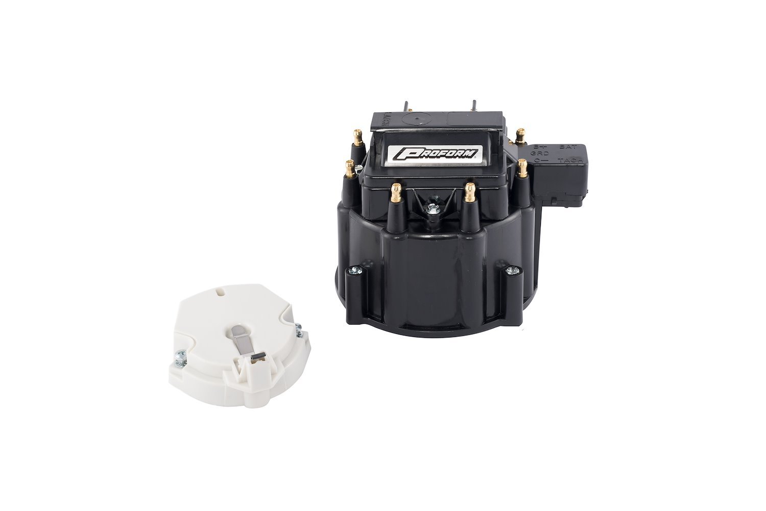 Replacement HEI Coil & Cap with 50,000 Volt Coil and Black Cap