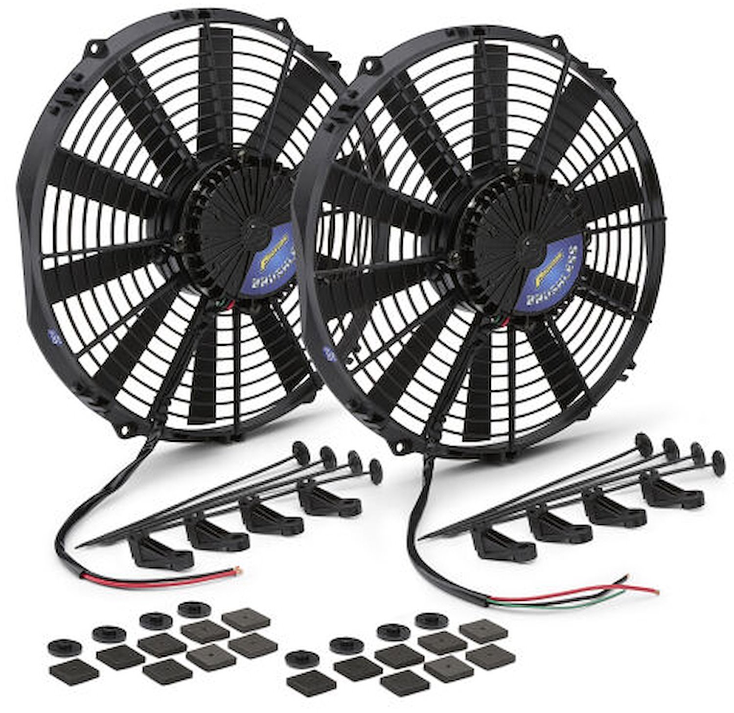 67038 Universal 12 in. Brushless Electric Cooling Fan Kit [Two Fans]
