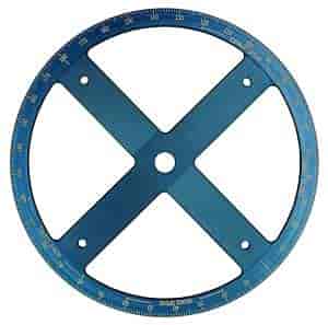 Professional 16" Billet Degree Wheel Blue Anodized Aluminum