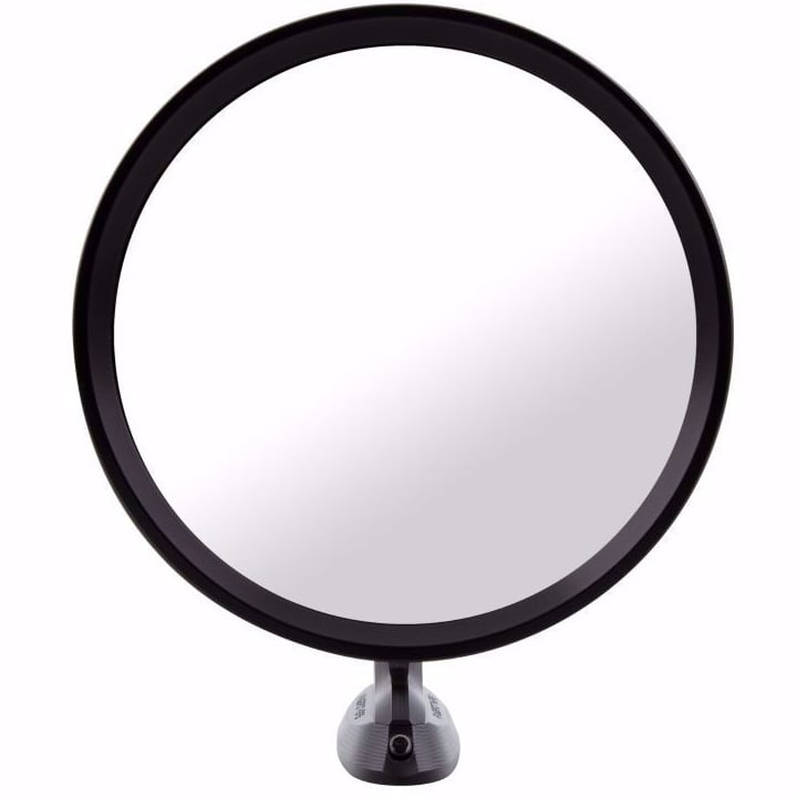 Round Billet Mirror Set [Black Anodized]