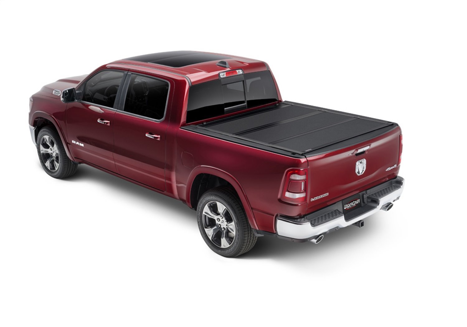 AX32008 Armor Flex Hard Folding Cover, Fits Select Ram 5'7" Bed Crew w/o RamBox w/o Multifunction Tailgate, Black Textured