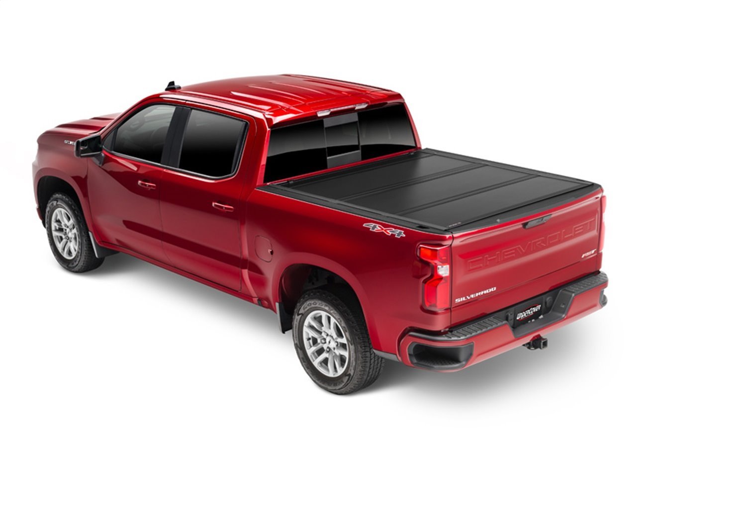 UX42018 Ultra Flex Hard Folding Cover, Select Toyota Tundra 6'7" Bed w/o Trail Edition Storage Boxes, Matte Black Finish