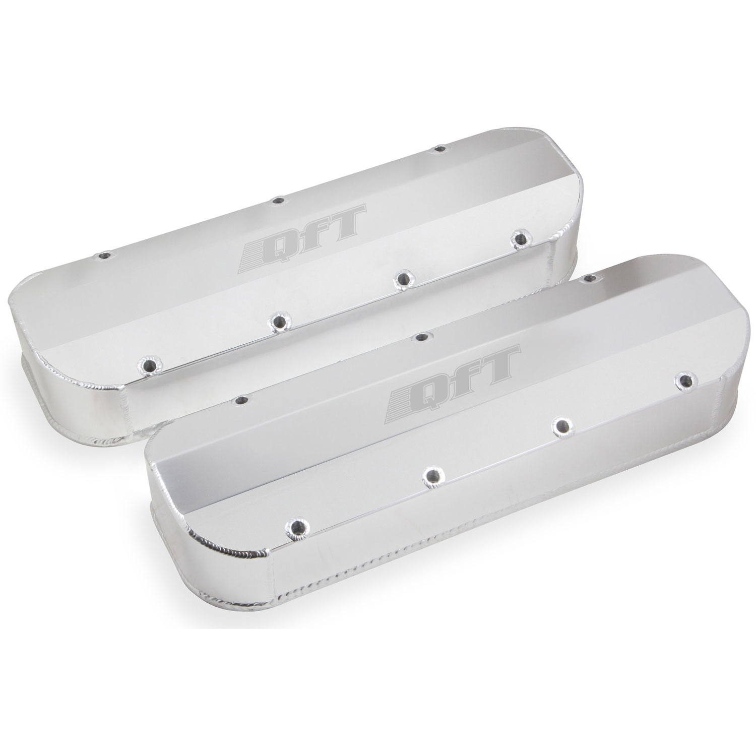 Fabricated Aluminum Valve Covers 1965-2000 Big Block Chevy 396-454 Silver