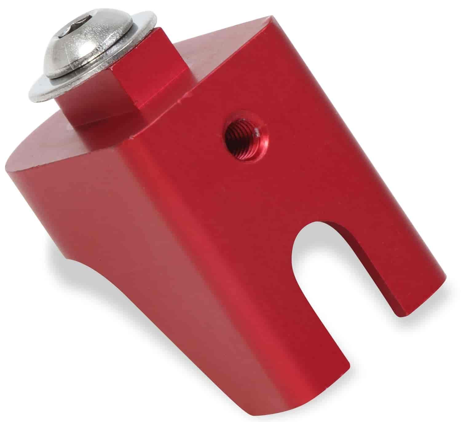 Cable Mount Bracket Fits Ford-Style Cable, Use With Throttle Cable Bracket - Red Finish