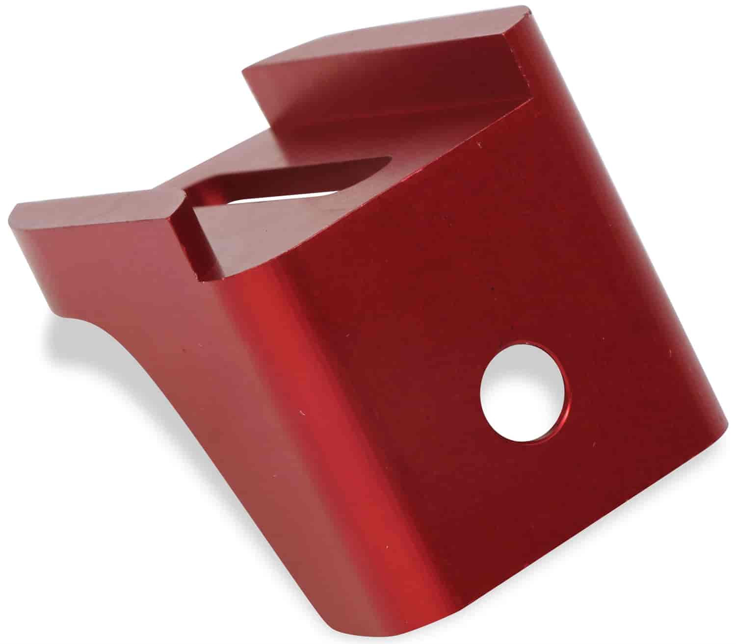 Kickdown Detent Cable Mount Bracket Fits Lokar-Style Cable, Use With Throttle Cable Bracket - Red Finish