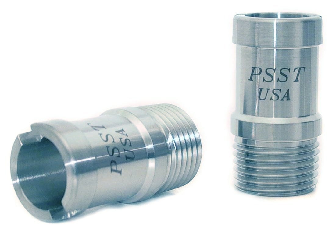 Bypass Hose Fitting, Slotted, 1/2 in. NPT x 3/4 in. Hose Barb, 1 5/8 in. Length [Polished Finish]