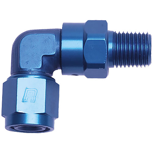 AN Female to NPT Male Adapter Fitting 90-Degree