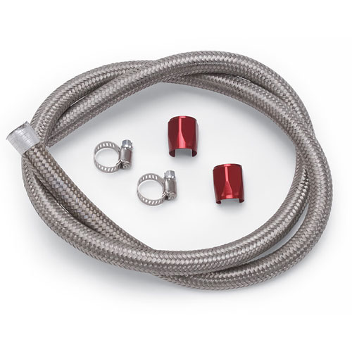 Fuel Pump to Carb Hose Kit 3-feet -06 AN (3/8" I.D.) ProFlex Hose with Red Tube Seal Hose Ends