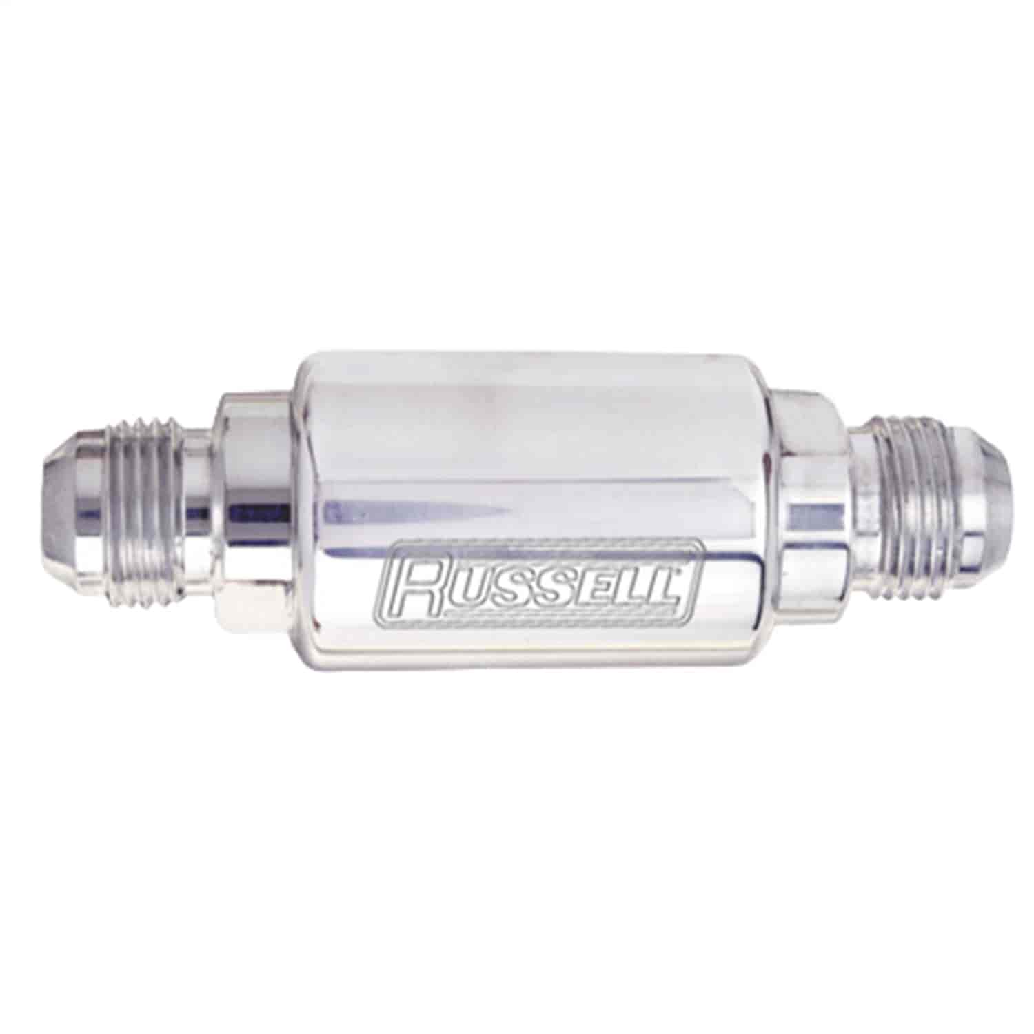 Competition Fuel Filter -06 AN Male Inlet / 3/8" NPT Male Outlet