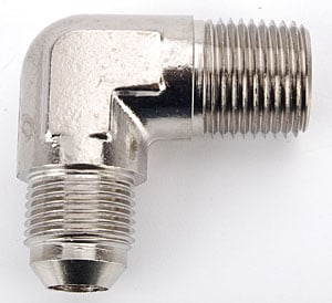 AN to NPT Adapter Fitting 90-Degree