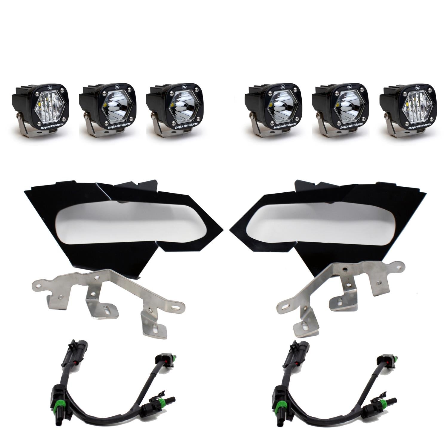 S1 Triple LED Headlight Kit for 2017-2021 Can-Am