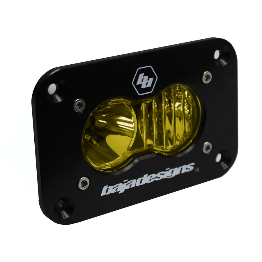 S2 Sport Black Flush Mount LED Auxiliary Light Pod [Universal]