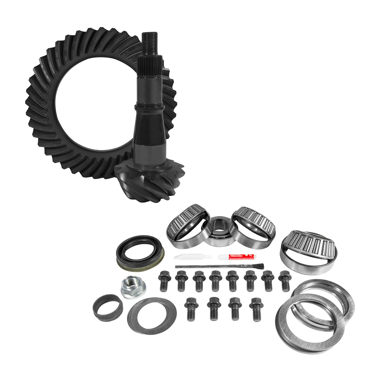 USA Standard 10704 9.5 in. GM 3.73 Rear Ring & Pinion Install Kit, Axle Bearings & Seals