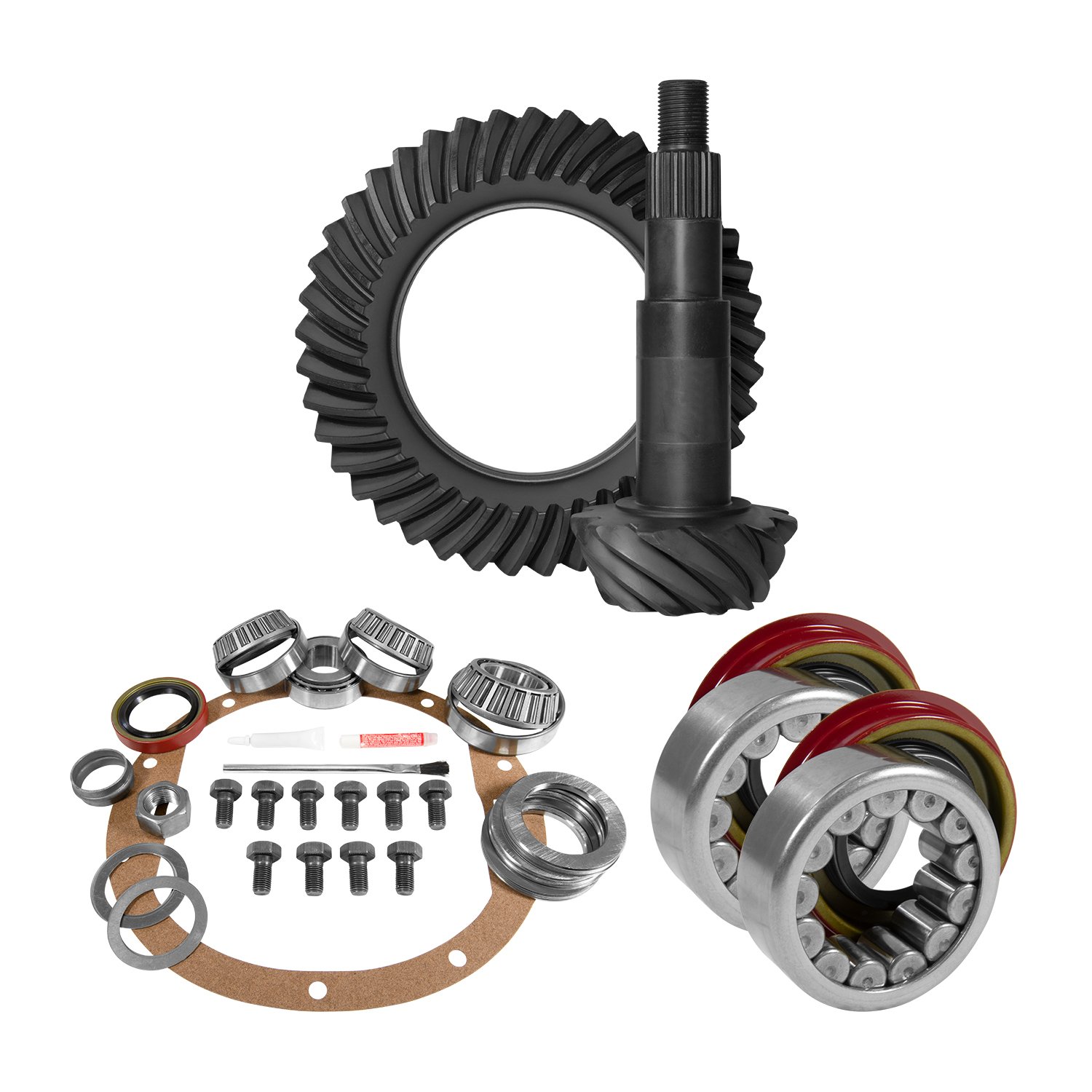 USA Standard 10722 8.5 in. GM 3.42 Rear Ring & Pinion Install Kit, Axle Bearings, 1.625 in. Case Journal