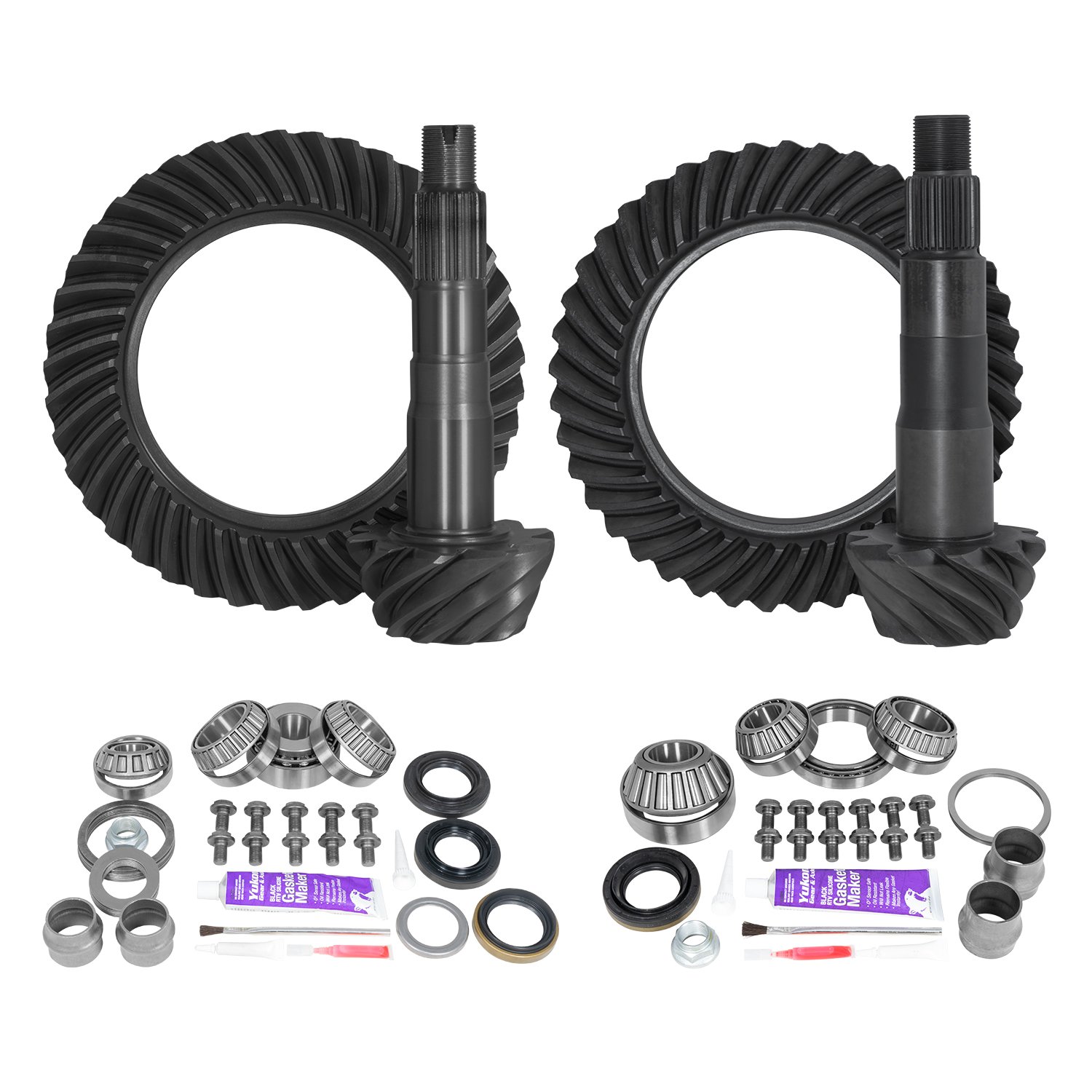 Ring & Pinion Gear Kit Package Front & Rear With Install Kits - Toyota 8.2/8 in.Ifs