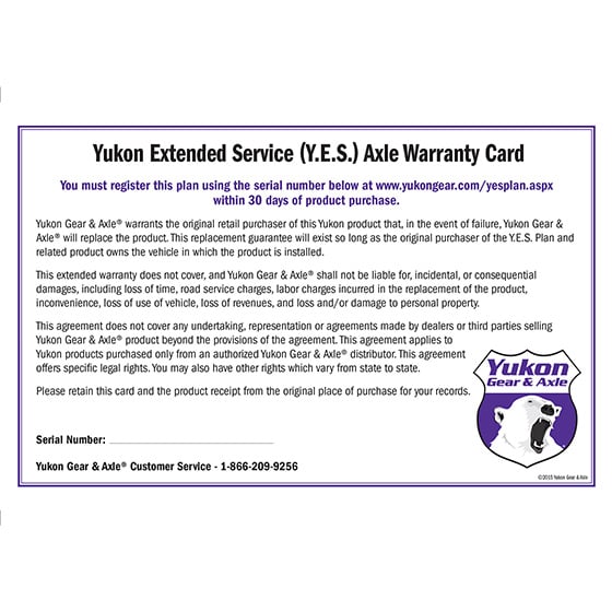 Extended Service Plan For Axle Shaft